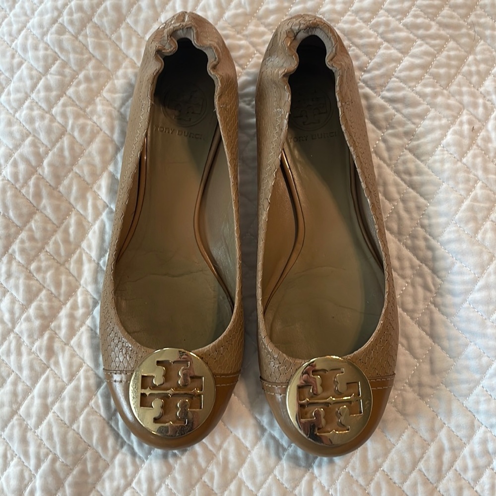 Tory Burch flats, size 8